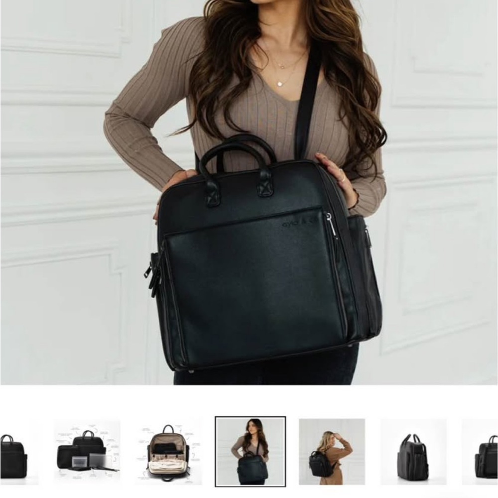 Chic Black Diaper Bag
